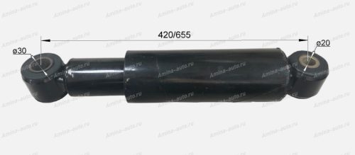 Амортизатор задний с/бл. 20 - с/бл. 30 L=420/655 (двусторонние)