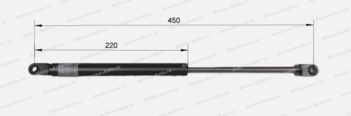 Амортизатор капота (GRB) L=470 mm (ухо-ухо)